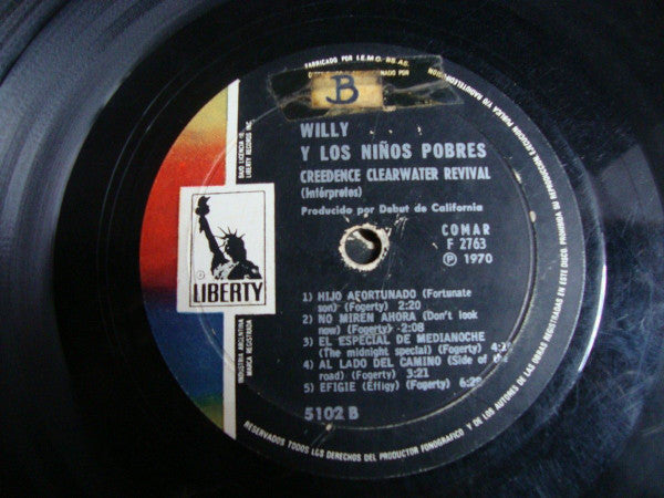 Creedence Clearwater Revival : Willy Y Los Niños Pobres (LP, Album)