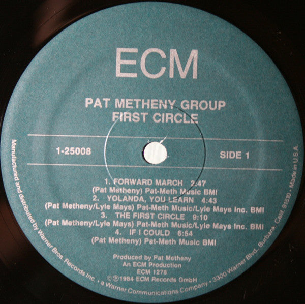 Pat Metheny Group : First Circle (LP, Album, Wak)