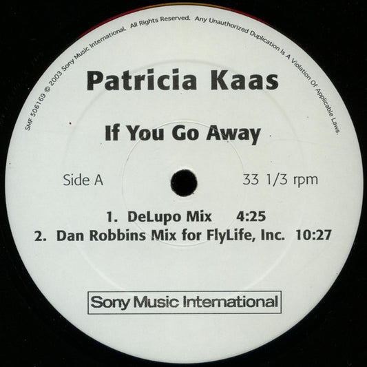 Patricia Kaas : If You Go Away (12")