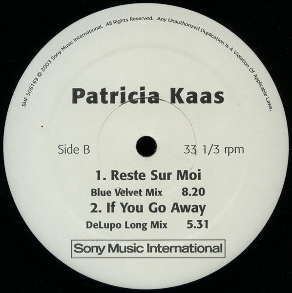 Patricia Kaas : If You Go Away (12")