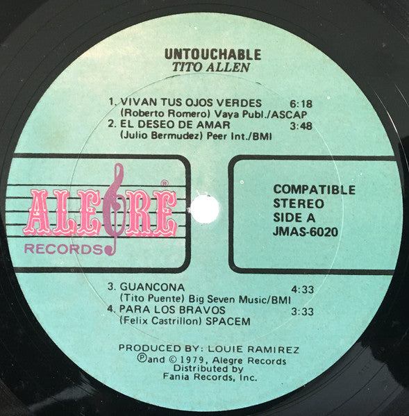 Tito Allen : Untouchable (LP, Album)