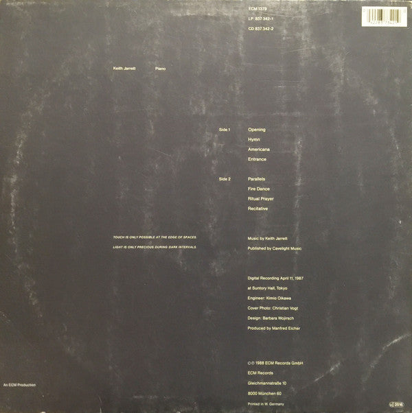 Keith Jarrett : Dark Intervals (LP, Album)