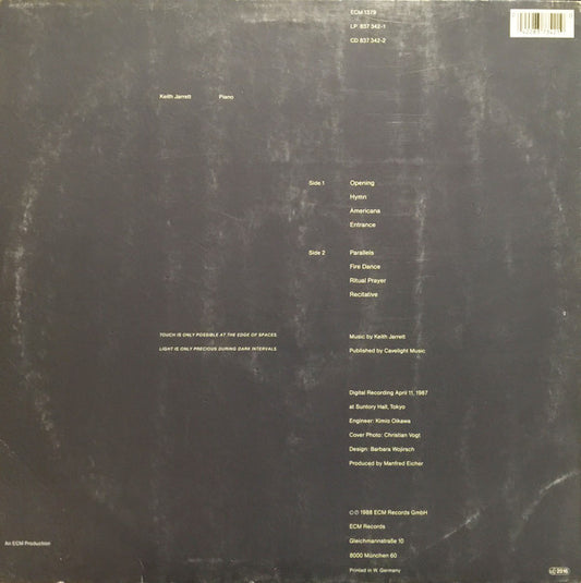 Keith Jarrett : Dark Intervals (LP, Album)