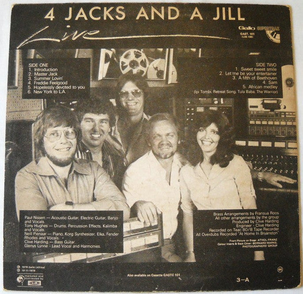 Four Jacks And A Jill : 4 Jacks And A Jill Live (LP, Album)
