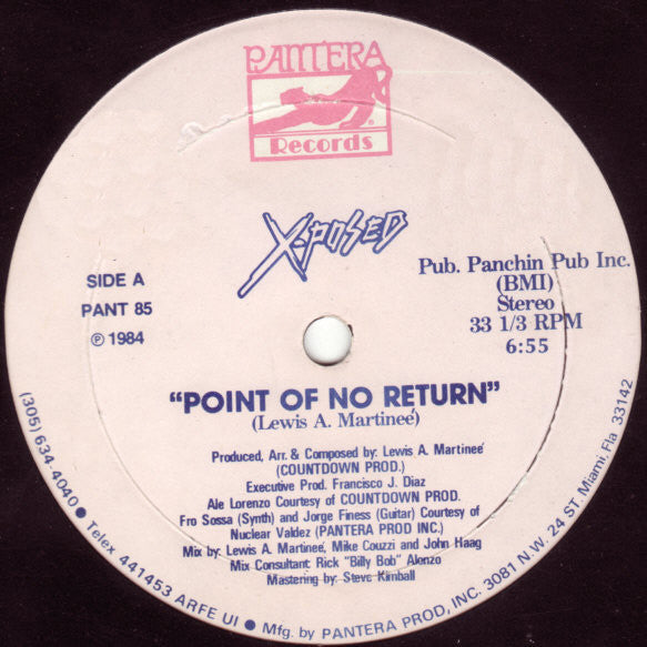 X-Posed : Point Of No Return (12")