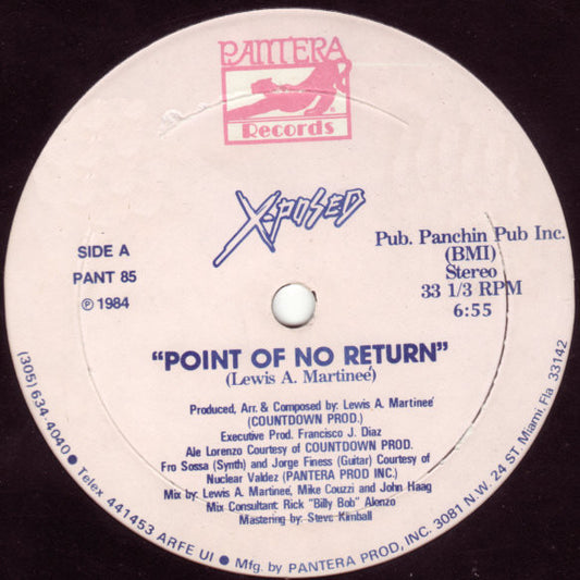 X-Posed : Point Of No Return (12")