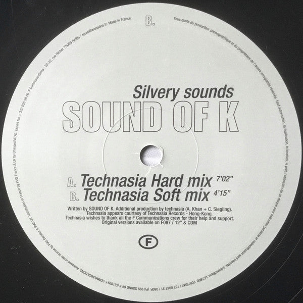 Sound Of K : Silvery Sounds (Technasia Mixes) (12", M/Print)