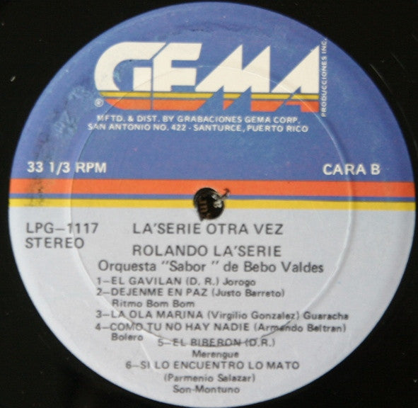 Rolando La Serie : Otra Vez (LP, Album)