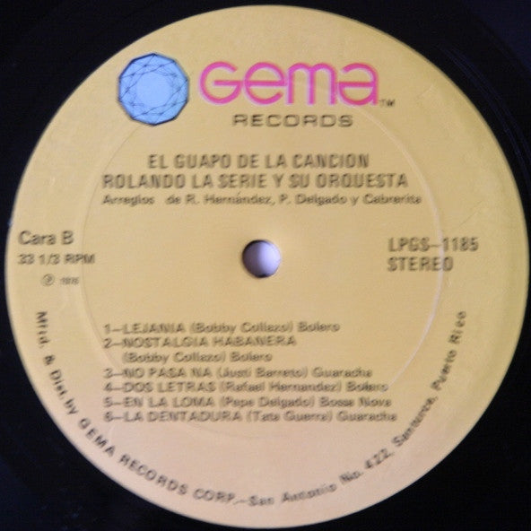 Rolando La Serie : El Guapo De La Cancion (LP, Album, RE)