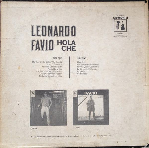 Leonardo Favio : Hola Che (LP, Album)