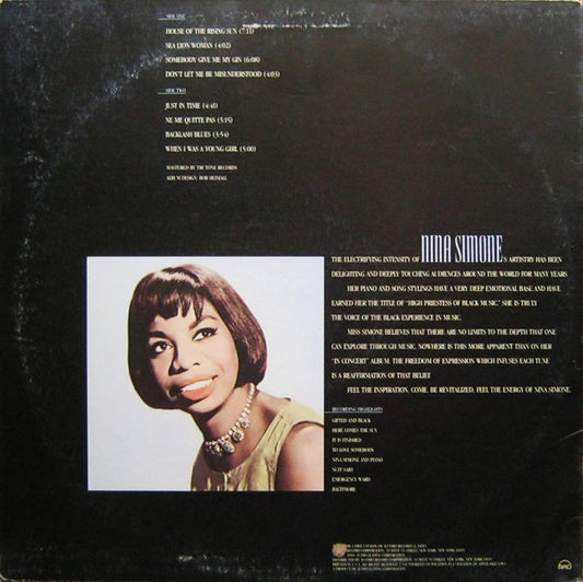 Nina Simone : Nina Simone In Concert (LP)