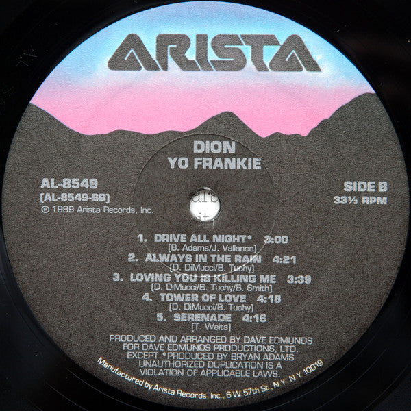 Dion (3) : Yo Frankie (LP, Album, EMW)