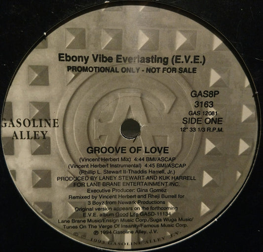 Ebony Vibe Everlasting : Groove Of Love (Remixes By Vincent Herbert) (12", Promo)
