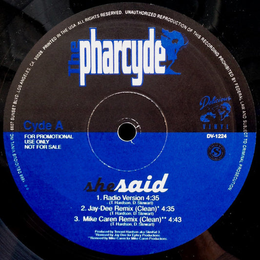 The Pharcyde : She Said (12", Promo)