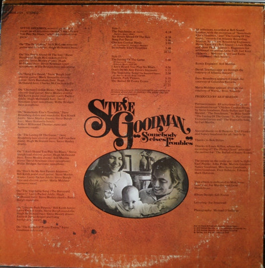 Steve Goodman - Somebody Else's Troubles vinyl record, LP (Near Mint (NM or M-)) | Lulo Records
