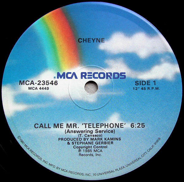Cheyne : Call Me Mr' Telephone (12")
