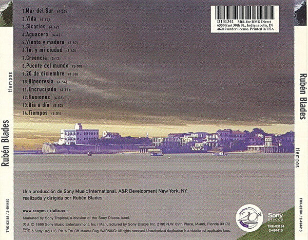 Ruben Blades : Tiempos (CD, Album, Club)