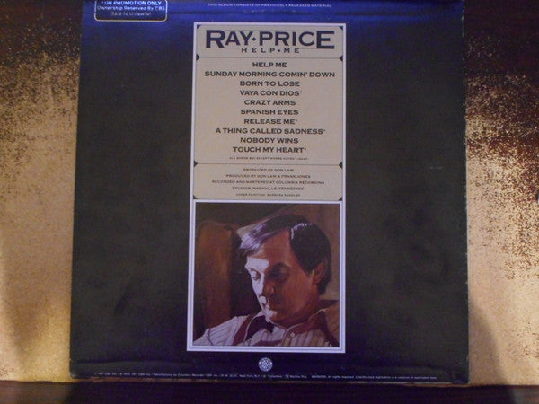 Ray Price : Help Me (LP, Comp, Promo)