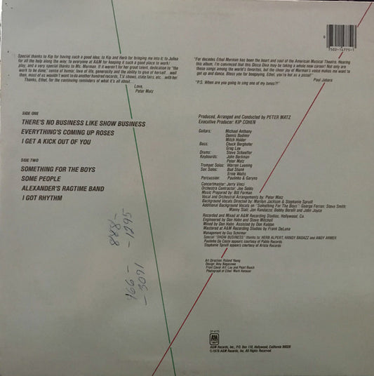 Ethel Merman : The Ethel Merman Disco Album (LP, Album, Ter)