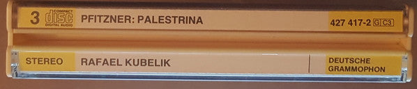 Hans Pfitzner, Nicolai Gedda, Dietrich Fischer-Dieskau, Bernd Weikl, Karl Ridderbusch, Helen Donath, Brigitte Fassbaender, Hermann Prey, Rafael Kubelik : Palestrina (3xCD, Album, RE, RM)