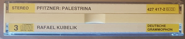 Hans Pfitzner, Nicolai Gedda, Dietrich Fischer-Dieskau, Bernd Weikl, Karl Ridderbusch, Helen Donath, Brigitte Fassbaender, Hermann Prey, Rafael Kubelik : Palestrina (3xCD, Album, RE, RM)