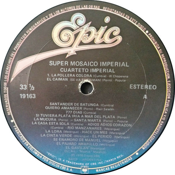 Cuarteto Imperial : Super Mosaico Imperial  (LP)