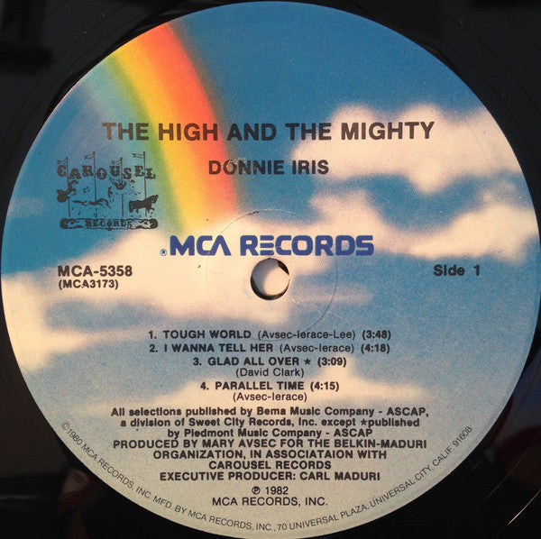 Donnie Iris And The Cruisers : The High And The Mighty (LP, Album)