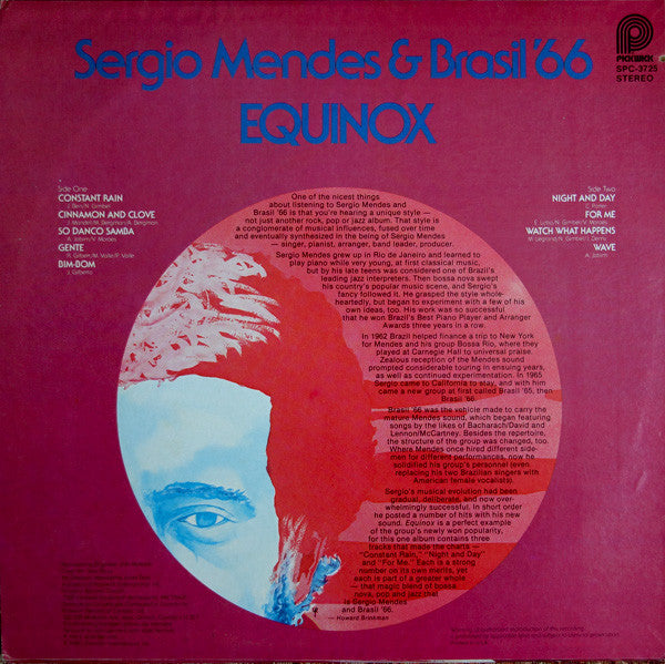 Sérgio Mendes & Brasil '66 : Equinox (LP, Album, RE, RM)