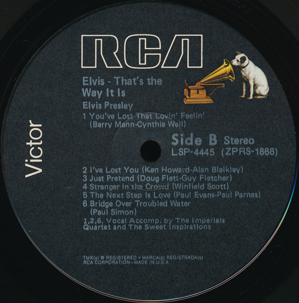 Elvis Presley : That's The Way It Is (LP, Album, RE, Bla)