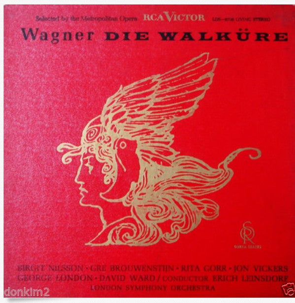 Erich Leinsdorf, London Symphony Orchestra, Birgit Nilsson, Gré Brouwenstijn, Rita Gorr, Jon Vickers, George London (2), David Ward (7), Richard Wagner : Die Walküre (5xLP + Box)