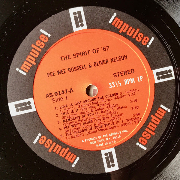 Pee Wee Russell And Oliver Nelson And His Orchestra : The Spirit Of '67 (LP, Album, Gat)