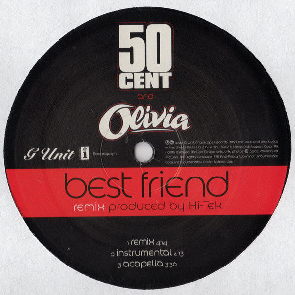 50 Cent And Olivia : Best Friend (12")