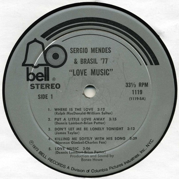 Sérgio Mendes & Brasil '77 : Love Music (LP, Album)