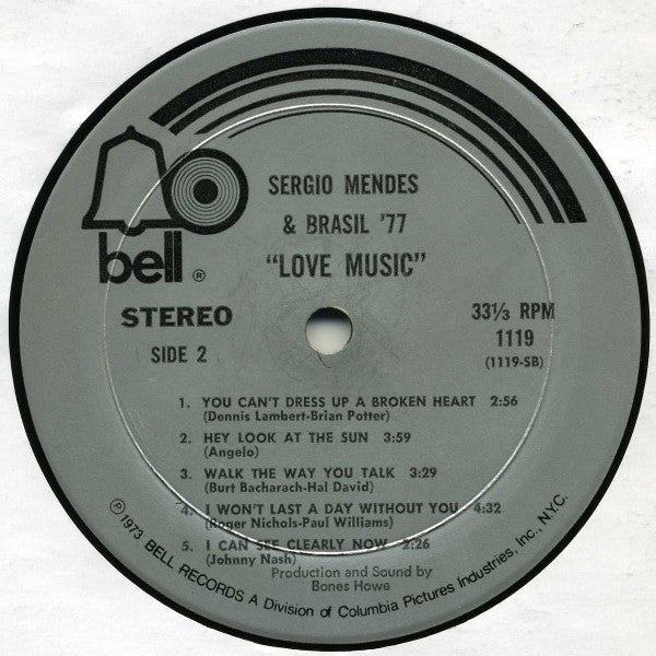 Sérgio Mendes & Brasil '77 : Love Music (LP, Album)