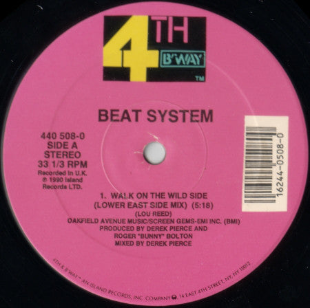 Beatsystem - Walk On The Wild Side vinyl record, 12" (Very Good Plus (VG+)) | Lulo Records