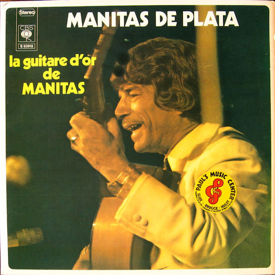 Manitas De Plata : La Guitare D'Or De Manitas  (LP, Album, RE, Gat)