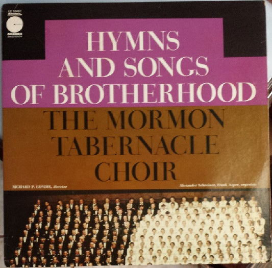Mormon Tabernacle Choir : Hymns And Songs Of Brotherhood (LP, Ltd, RE)