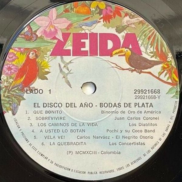 Various : El Disco Del Año - Bodas De Plata (LP, Comp)
