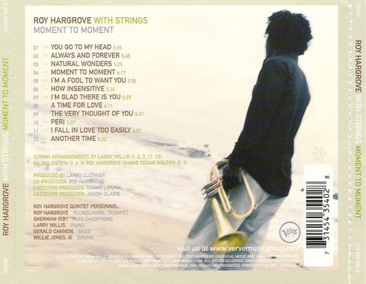 Roy Hargrove - Roy Hargrove With Strings: Moment To Moment vinyl record, CD (Mint (M)) | Lulo Records