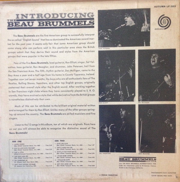 The Beau Brummels : Introducing The Beau Brummels (LP, Album, Mono)