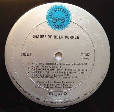 Deep Purple : Shades Of Deep Purple (LP, Album, Ter)
