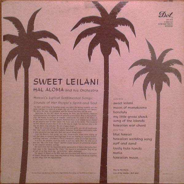 Hal Aloma And His Orchestra : Sweet Leilani (LP, Album, Mono)