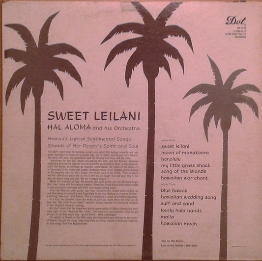 Hal Aloma And His Orchestra - Sweet Leilani vinyl record, LP (Near Mint (NM or M-)) | Lulo Records