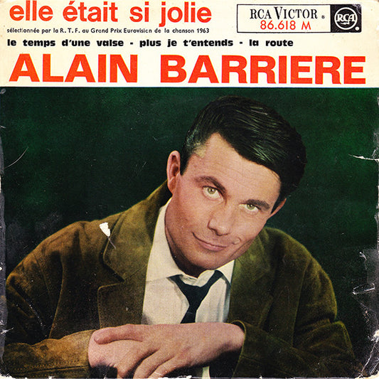 Alain Barrière : Elle Était Si Jolie (7", EP, Mono, RE, Jul)