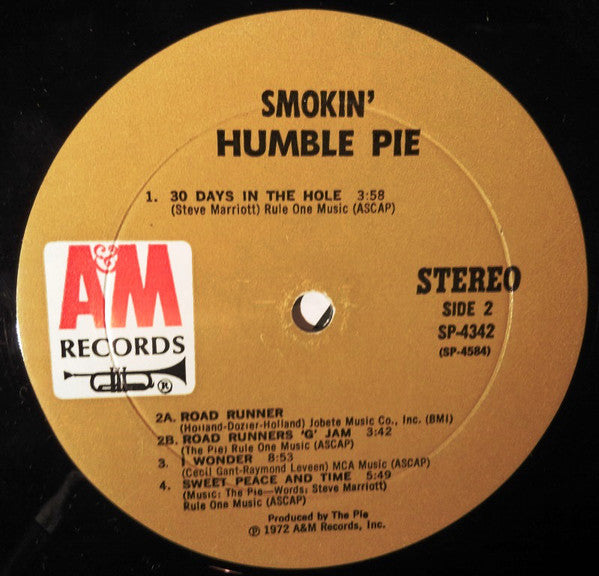 Humble Pie : Smokin' (LP, Album)