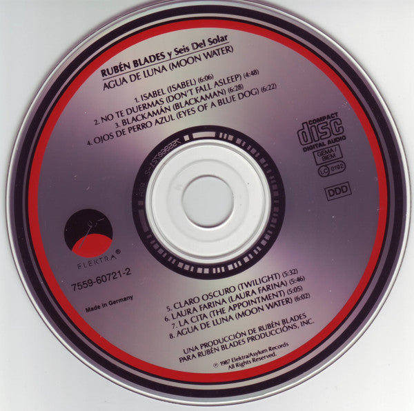 Ruben Blades Y Seis Del Solar : Agua De Luna (CD, Album)