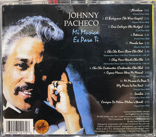Johnny Pacheco - Mi Musica Es Para Ti vinyl record, CD (Near Mint (NM or M-)) | Lulo Records
