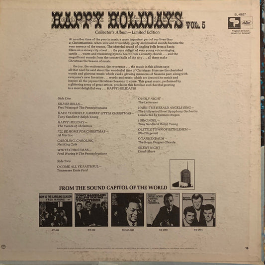 Various - Happy Holidays Vol. 5 vinyl record, LP (Near Mint (NM or M-)) | Lulo Records