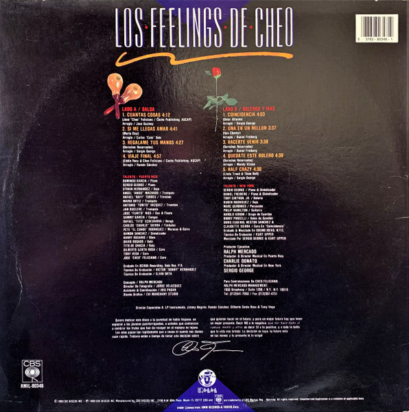 Cheo Feliciano : Los Feelings De Cheo (LP)