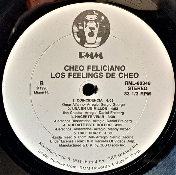 Cheo Feliciano : Los Feelings De Cheo (LP)